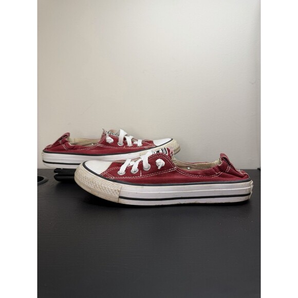 Converse Chuck Taylor All Star Shoreline slip-on sneakers Women’s 7.5 Maroon - Picture 2 of 16